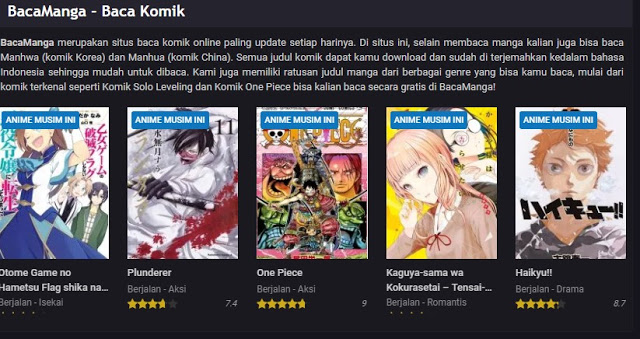 Situs Baca Komik Online Indonesia Gratis